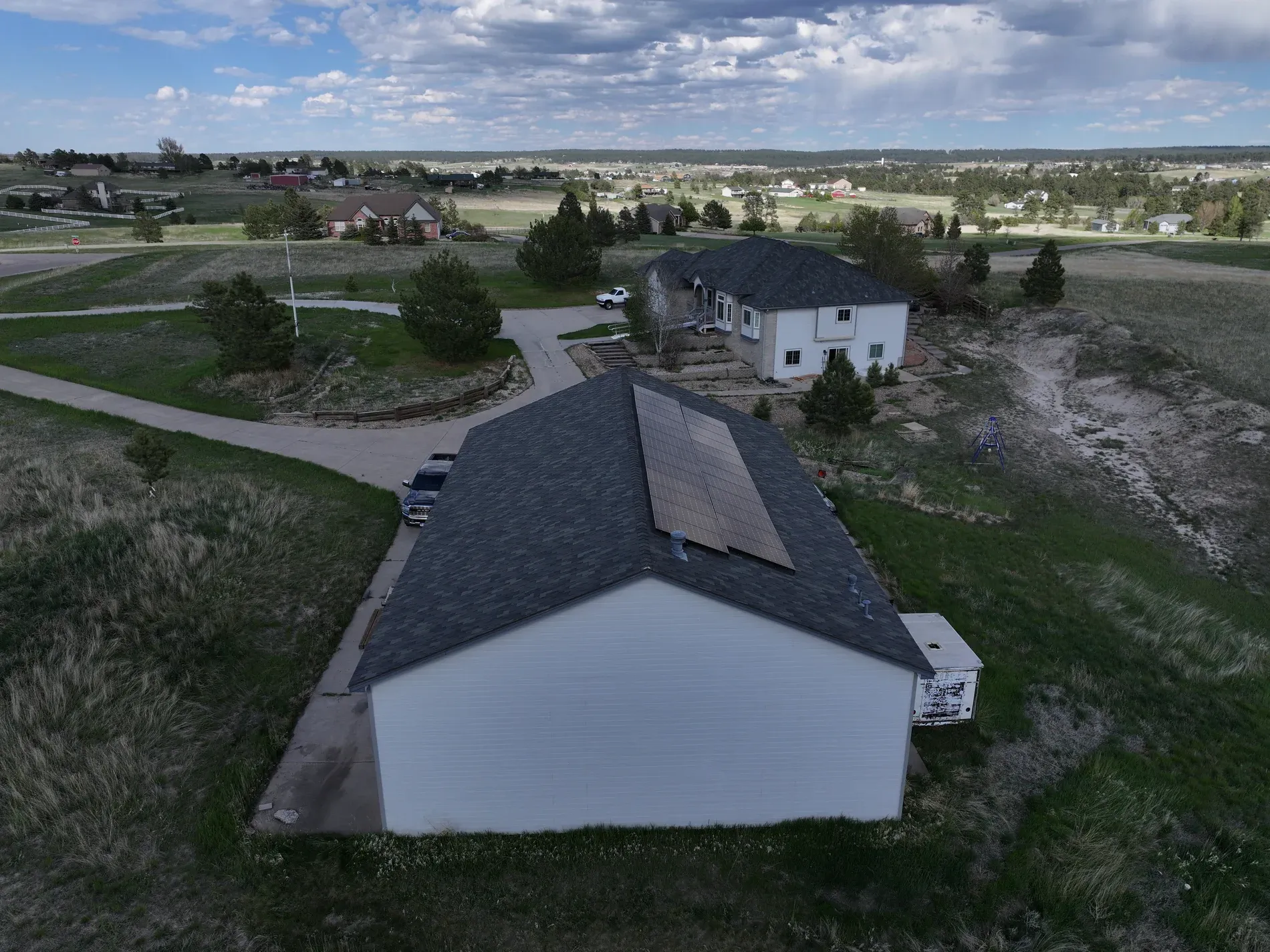 Full property overview with designer shingle roof