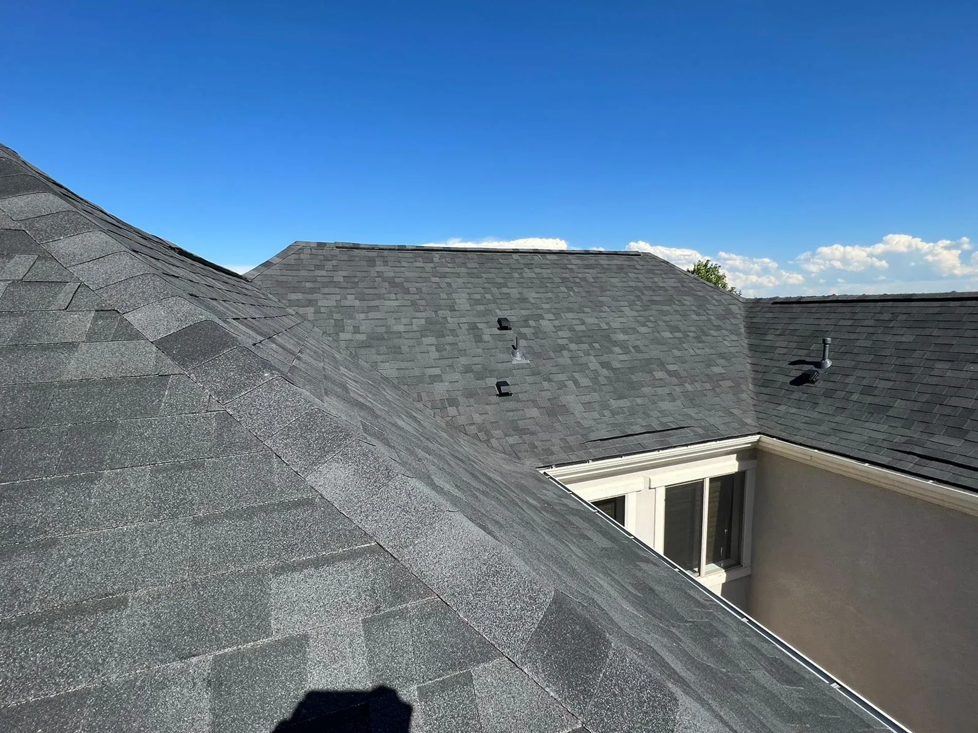 Completed residential roof