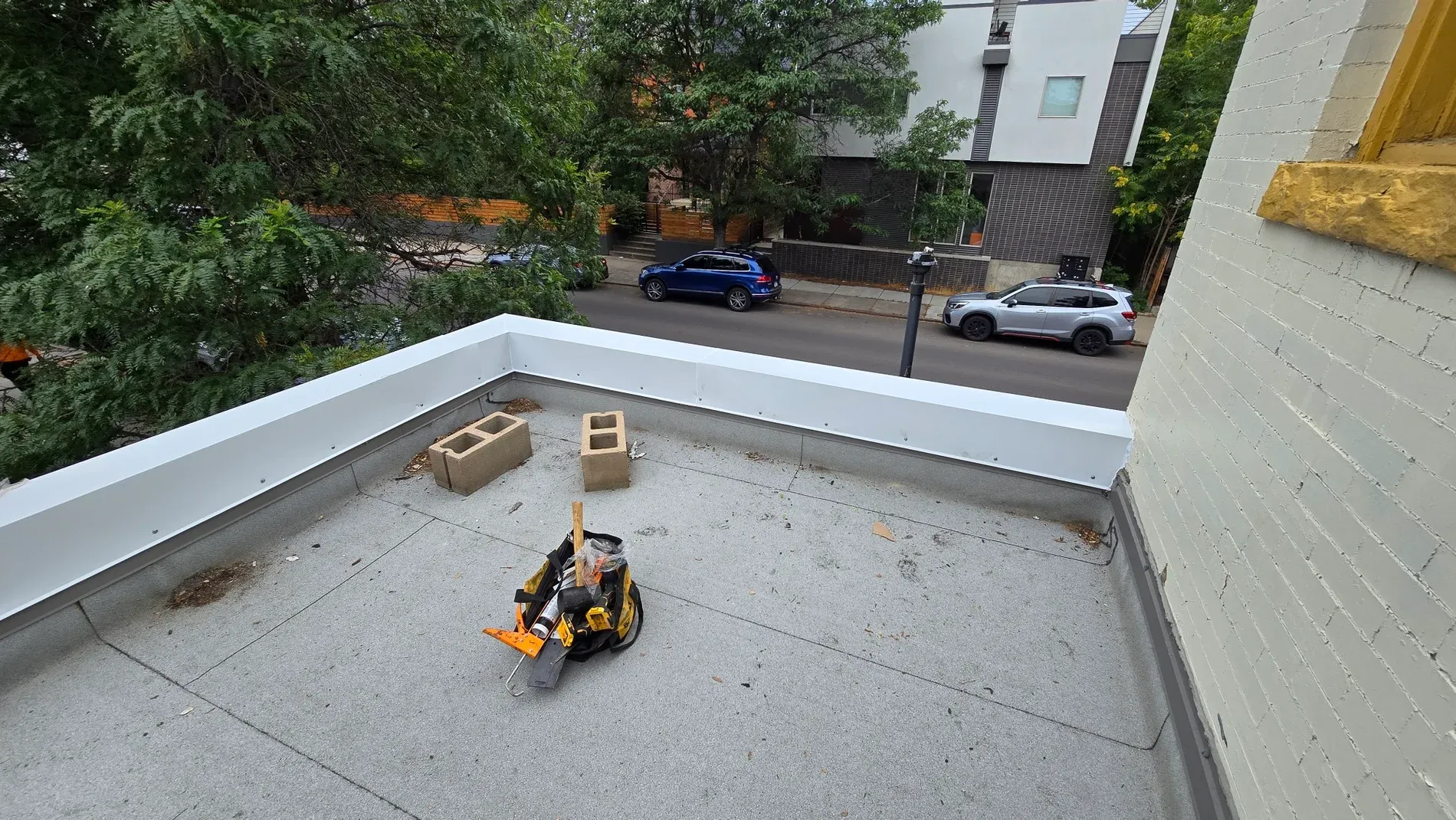 Custom metal and flat roof work