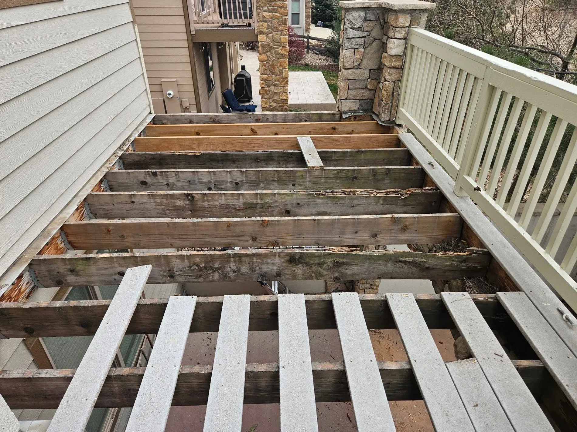 Before — Full Deck Replacement